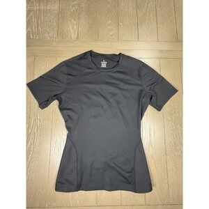 Tommie Copper Shirt Womens Large Black Short Sleeve Compression Copper Zinc Mesh